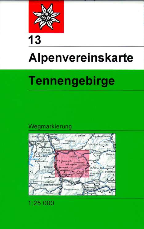 DAV Alpenvereinskarte 13 Tennengebirge 1 : 25 000, Karten