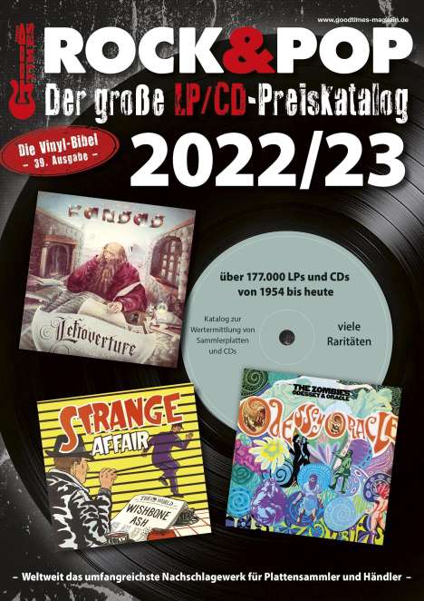 Martin Reichold: Der große Rock &amp; Pop LP/CD Preiskatalog 2022/23, Buch