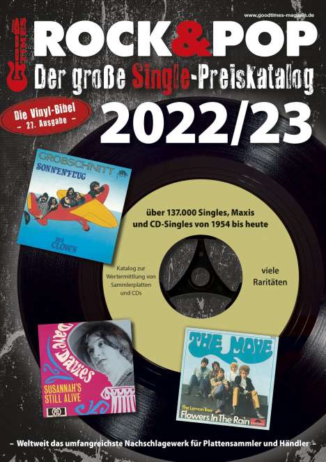 Martin Reichold: Der große Rock &amp; Pop Single Preiskatalog 2022/23, Buch
