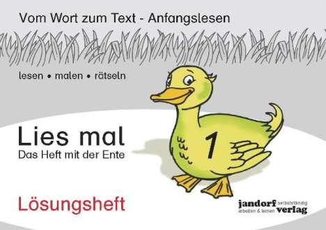 Peter Wachendorf: Lies mal 1 - Das Heft mit der Ente. Lösungsheft, Buch