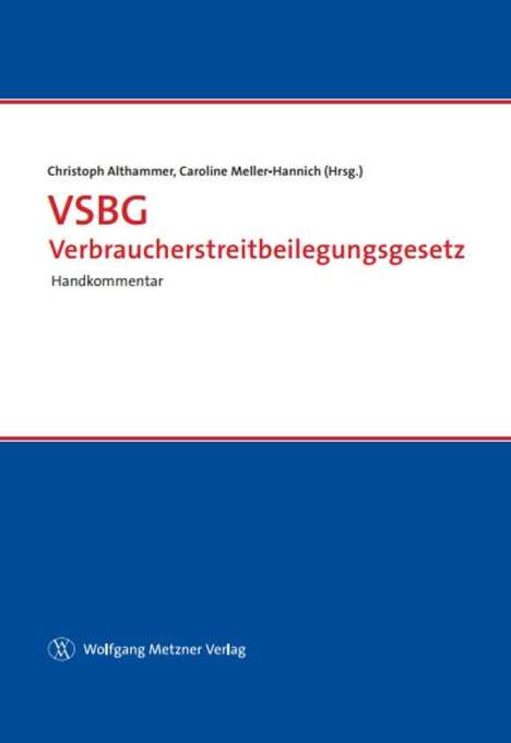VSBG Verbraucherstreitbeilegungsgesetz, Buch