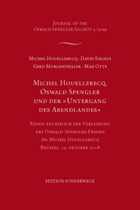Michel Houellebecq: Michel Houellebecq, Oswald Spengler und der "Untergang des Abendlandes", Buch