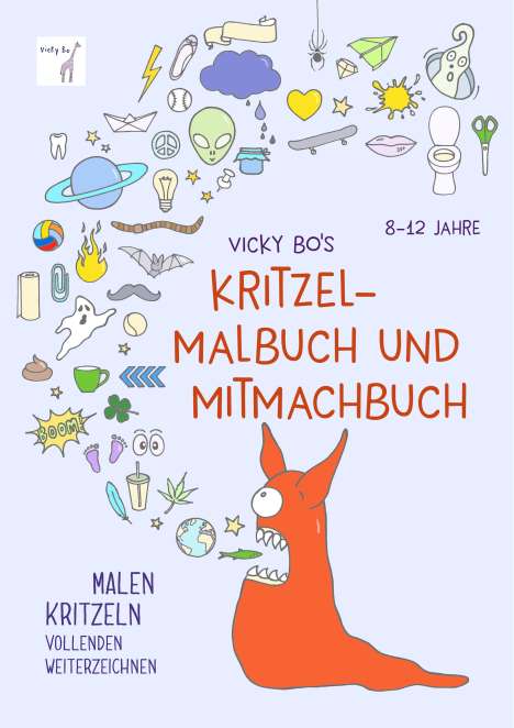 Vicky Bo: Bo, V: Vicky Bo's Kritzel-Malbuch und Mitmachbuch, Buch