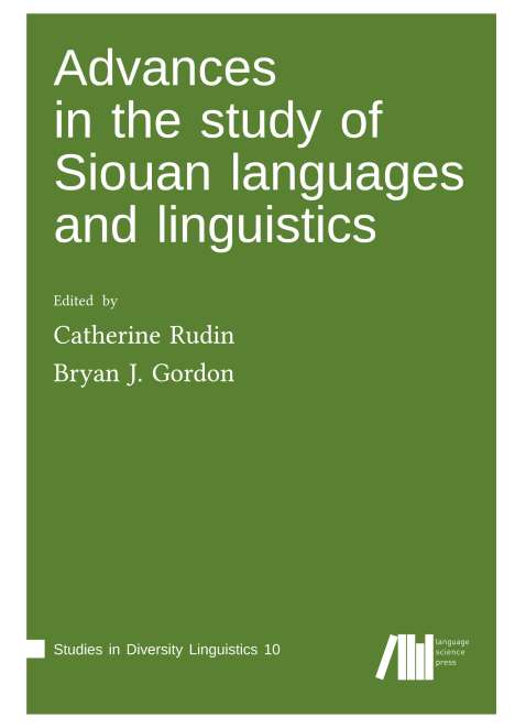 Advances in the study of Siouan languages and linguistics, Buch