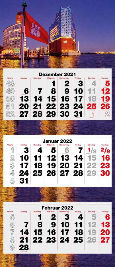Hamburgs Elphi 2022, Kalender