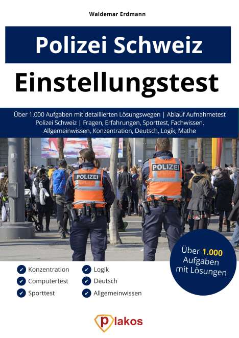 Waldemar Erdmann: Einstellungstest Polizei Schweiz, Buch