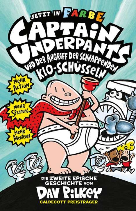 Dav Pilkey: Captain Underpants Band 2 - Angriff der schnappenden Kloschüsseln, Buch