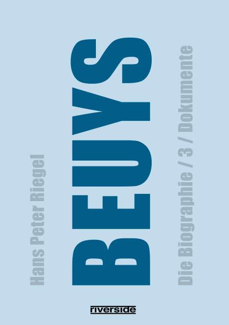 Hans Peter Riegel: Beuys, Buch