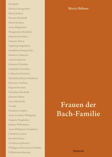 Maria Hübner: Frauen der Bach-Familie, Buch