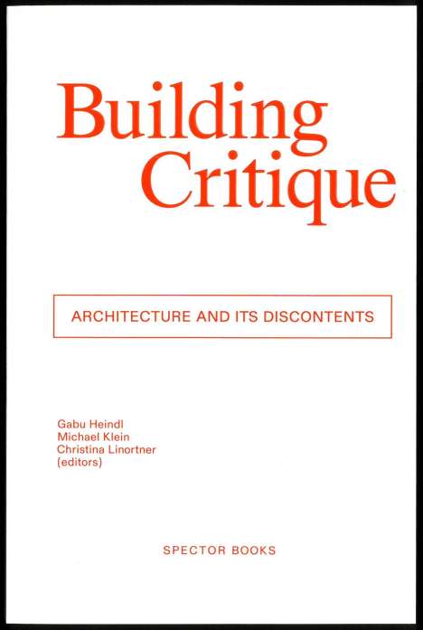 Buillding Critique, Buch