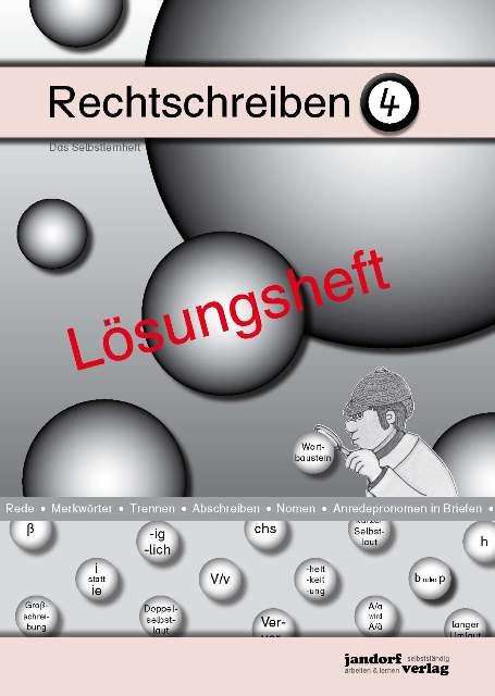 Peter Wachendorf: Rechtschreiben 4 (Lösungsheft), Buch