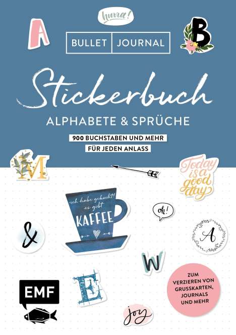 Edition Michael Fischer: Bullet Journal - Stickerbuch Alphabete und Sprüche: 1000 Buchstaben und mehr für jeden Anlass, Buch