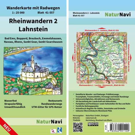 Rheinwandern 2 - Lahnstein 1:25 000, Karten