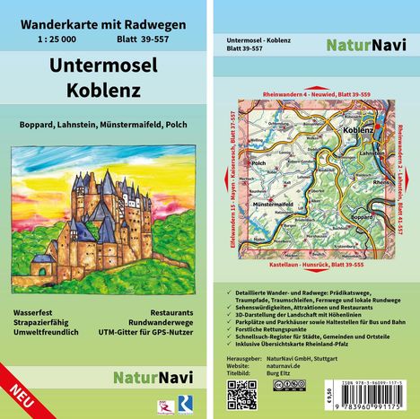 Untermosel - Koblenz 1: 25 000, Karten