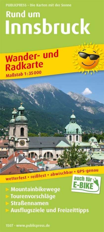 Rund um Innsbruck Wander- und Radkarte 1 : 35 000, Diverse
