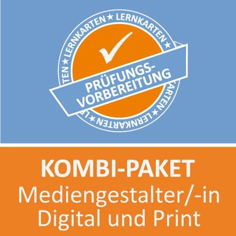 Michaela Rung-Kraus: AzubiShop24.de Kombi-Paket Lernkarten Mediengestalter/-in Digital und Print, Buch