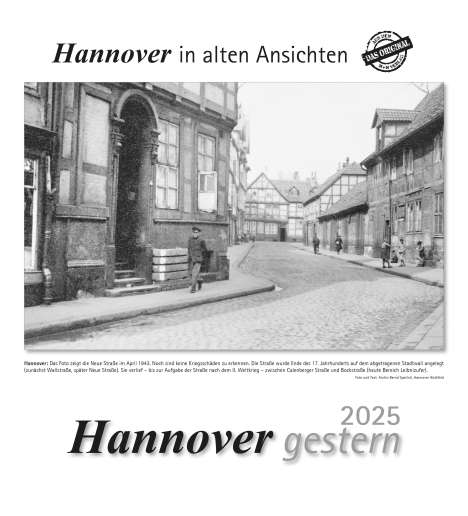 Hannover gestern 2025, Kalender