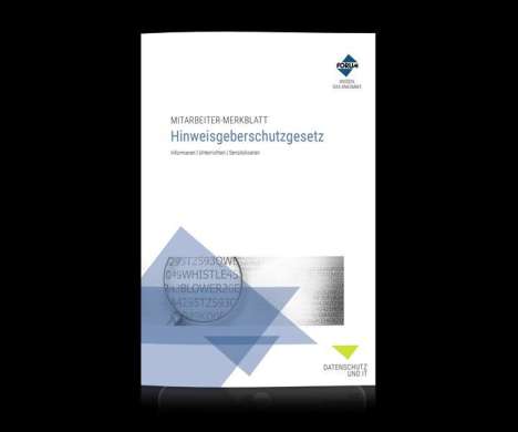 Forum Verlag Herkert GmbH: Mitarbeiter-Merkblatt Hinweisgeberschutzgesetz, Buch