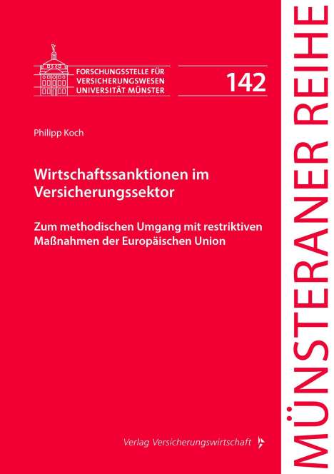 Philipp Koch: Koch, P: Wirtschaftssanktionen im Versicherungssektor, Buch