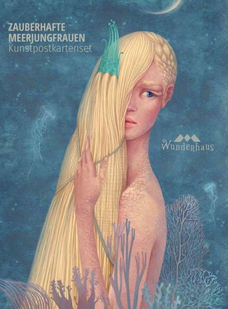 Kunstpostkarten-Set "Zauberhafte Meerjungfrauen", Diverse