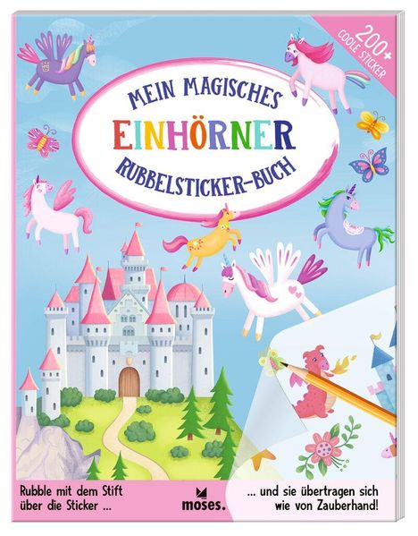 Eve Robertson: Mein magisches Rubbelsticker-Buch Einhörner, Buch