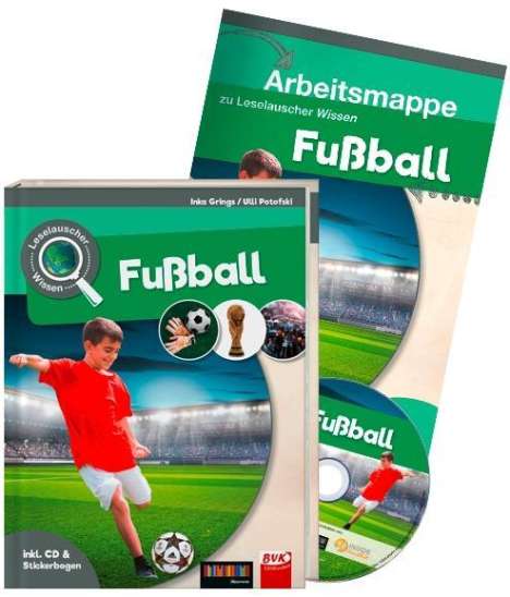 Inka Grings: Leselauscher Wissen: Fußball (inkl. CD &amp; Stickerbogen). Set, Buch