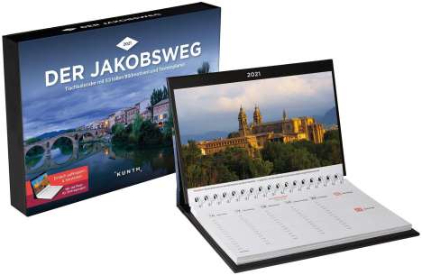 Der Jakobsweg Tischkalender 2021, Kalender
