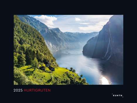 Hurtigruten - KUNTH Wandkalender 2025, Kalender