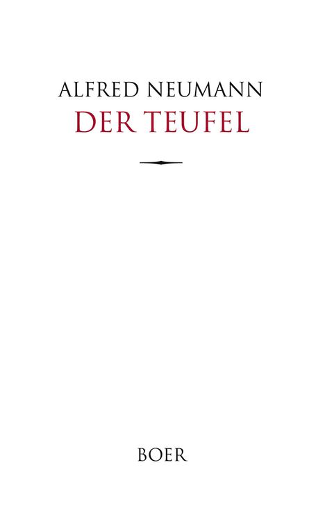 Alfred Neumann: Der Teufel, Buch