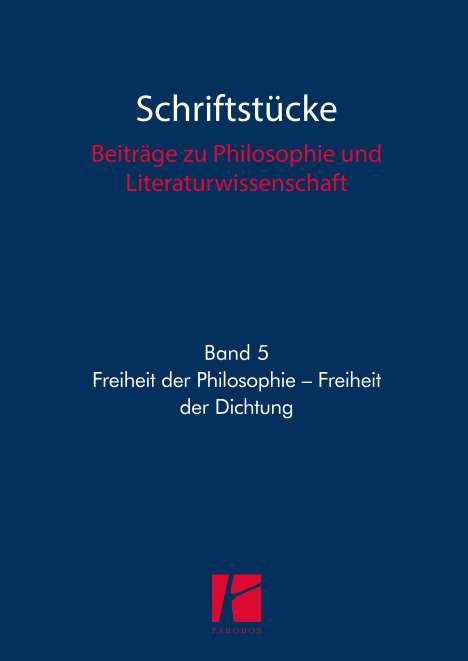 Freiheit der Philosophie - Freiheit der Dichtung, Buch