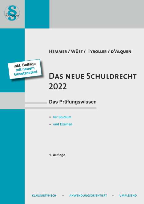 Karl-Edmund Hemmer: Das neue Schuldrecht 2022, Buch