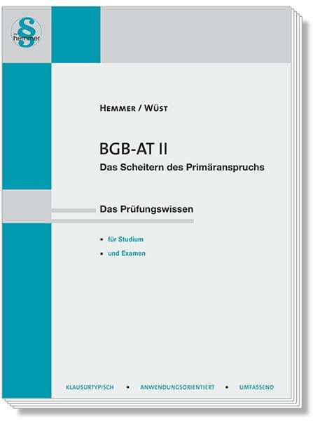 Karl-Edmund Hemmer: BGB AT II - Das Scheitern des Primäranspruchs, Buch