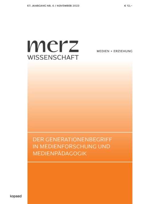 Der Generationenbegriff in Medienforschung und Medienpädagogik, Buch