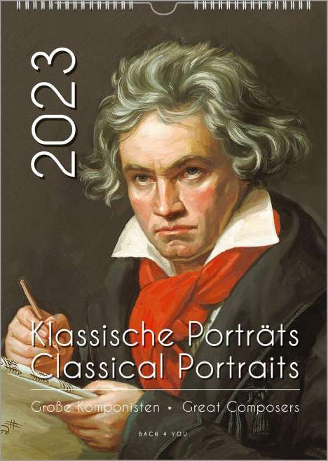 Peter Bach: Bach, P: Komponisten-Kalender, 2023, DIN A4, Kalender