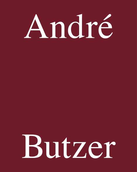 Krüger Steffen: André Butzer, Buch