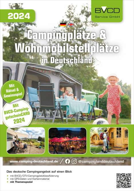 Campingplätze und Wohnmobilstellplätze in Deutschland 2024, Buch