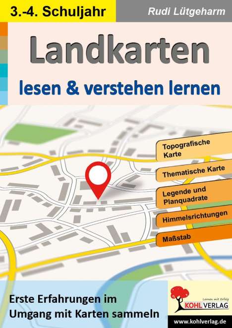 Rudi Lütgeharm: Landkarten lesen &amp; verstehen lernen, Buch