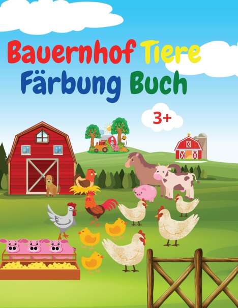 Serge Green: Green, S: Bauernhof Tiere Färbung Buch, Buch