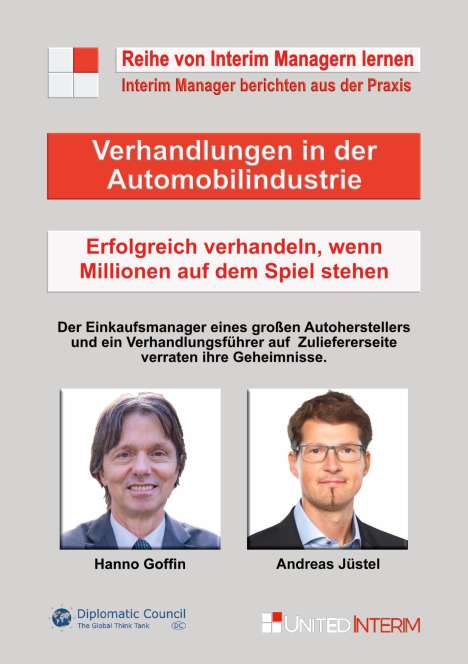 Hanno Goffin: Verhandlungen in der Automobilindustrie, Buch