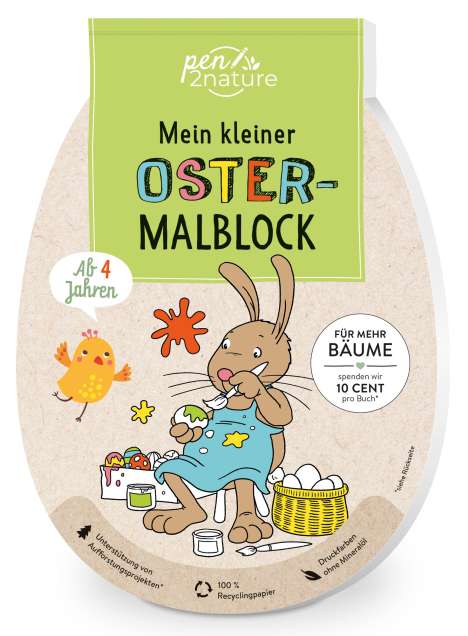 Mein kleiner Oster-Malblock für Kinder ab 4 Jahren, Buch
