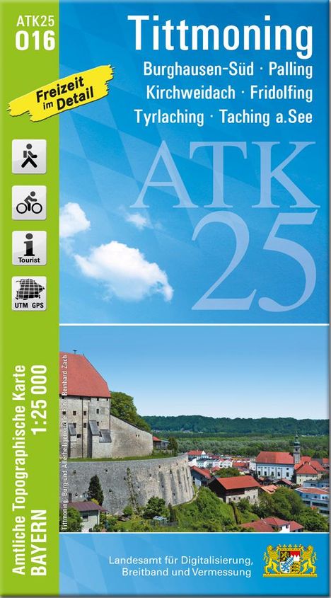 ATK25-O16 Tittmoning (Amtliche Topographische Karte 1:25000), Karten