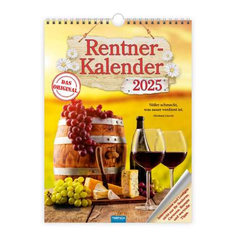 Trötsch Classickalender Rentnerkalender 2025, Kalender