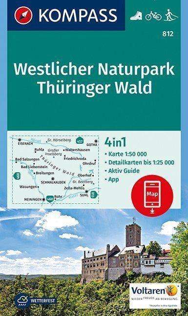 Westlicher Naturpark Thüringer Wald, Karten