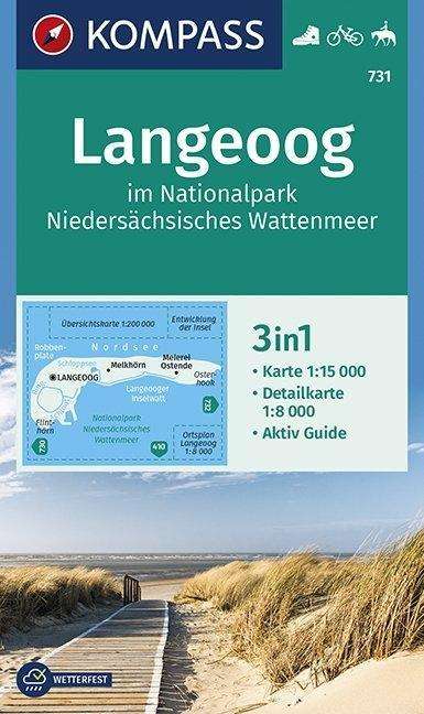 Langeoog im Nationalpark Niedersächsisches Wattenmeer, Karten