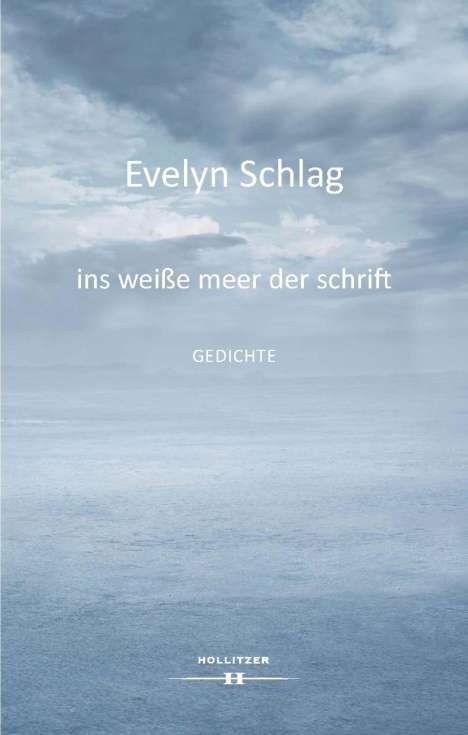 Evelyn Schlag: ins weiße meer der schrift, Buch