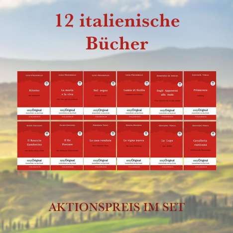 Luigi Pirandello: 12 italienische Bücher (Bücher +12 Audio-CDs) - Lesemethode von Ilya Frank, Buch