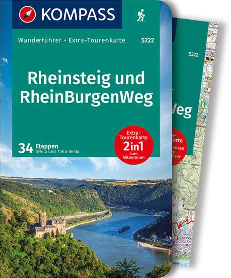 Silvia und Thilo Behla: Behla, S: KOMPASS Wanderführer Rheinsteig RheinBurgenWeg, 60, Buch