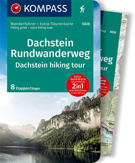 KOMPASS Wanderführer Dachstein-Rundwanderweg, 8 Etappen, Buch