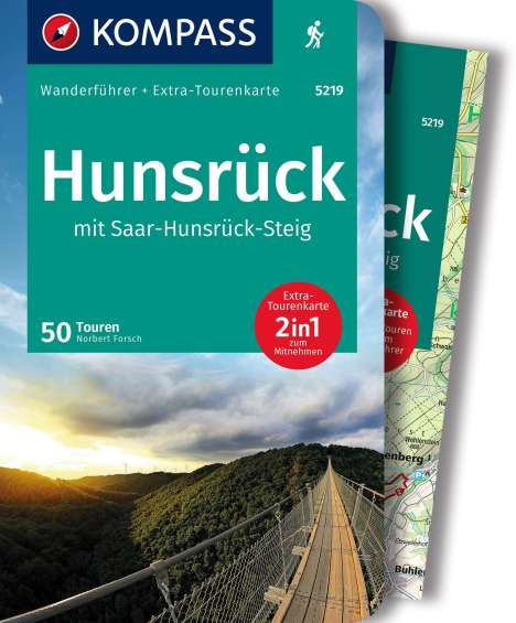 Norbert Forsch: KOMPASS Wanderführer Hunsrück mit Saar-Hunsrück-Steig, 50 Touren mit Extra-Tourenkarte, Buch
