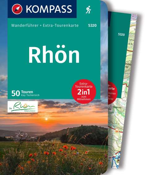 Kay Tschersich: KOMPASS Wanderführer Rhön, 50 Touren mit Extra-Tourenkarte, Buch